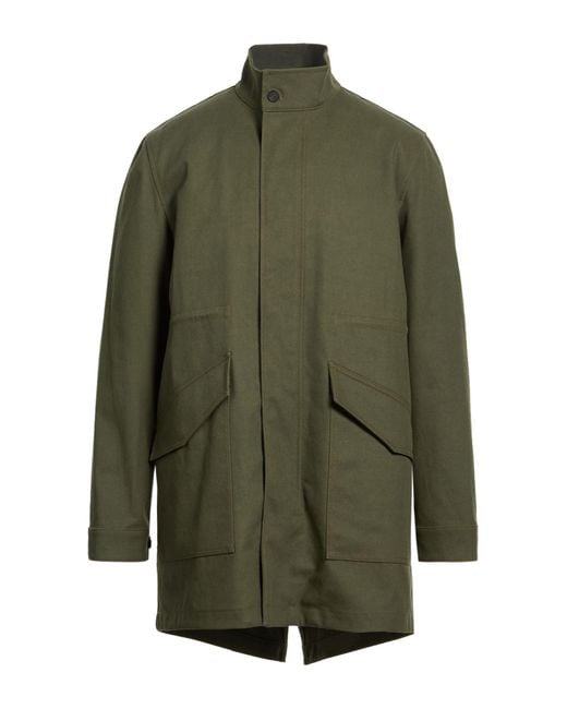 Maison Kitsuné Green Overcoat & Trench Coat Polyester for men