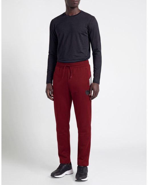 EA7 Red Trouser for men