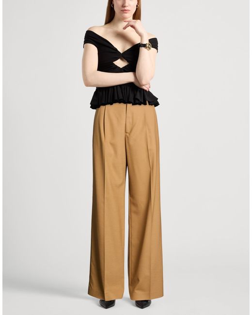 Alberta Ferretti Natural Trouser
