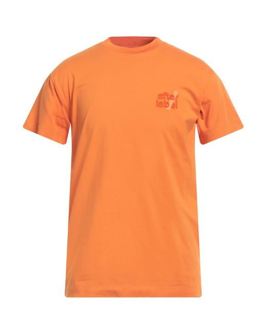 AFTER LABEL Orange T-shirt for men