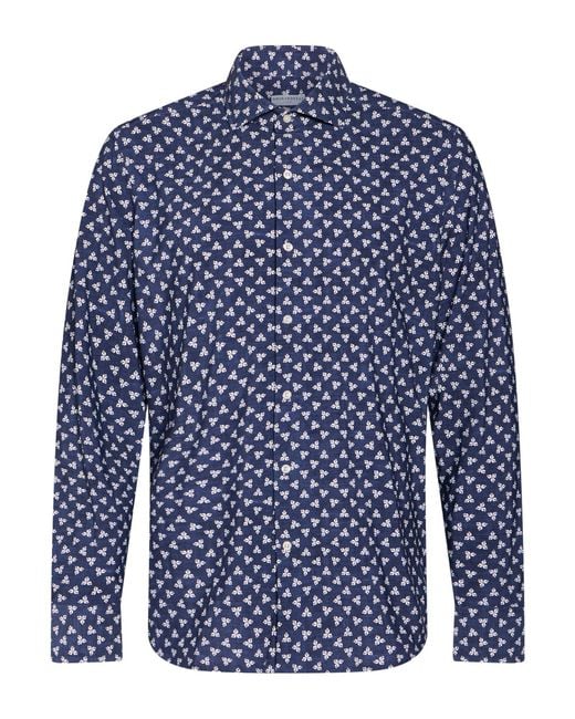 Ghirardelli Blue Next Midnight Shirt Polyester, Elastane for men