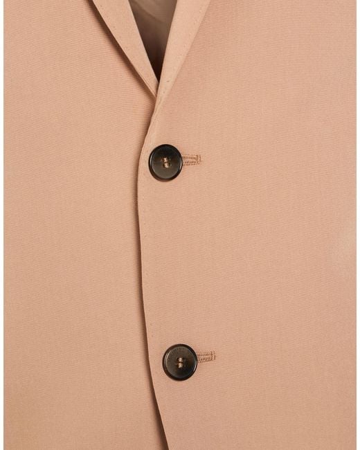 Manuel Ritz Natural Suit Polyester, Viscose, Elastane for men