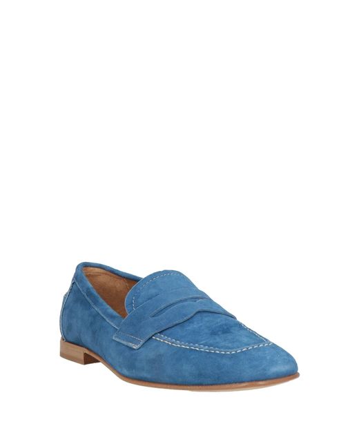 Baldinini Blue Loafers Leather