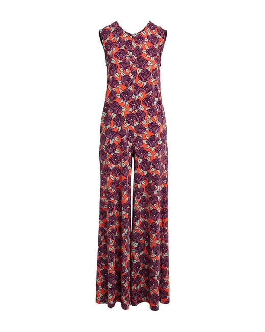 Siyu Red Jumpsuit Polyamide, Elastane