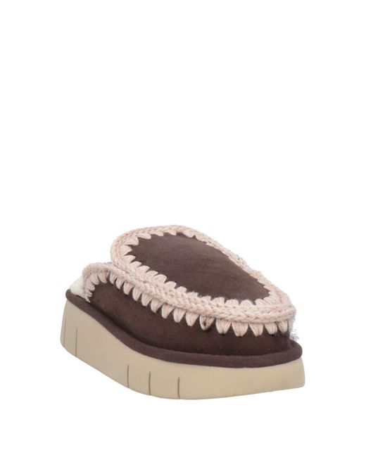 Mou Brown Mules & Clogs