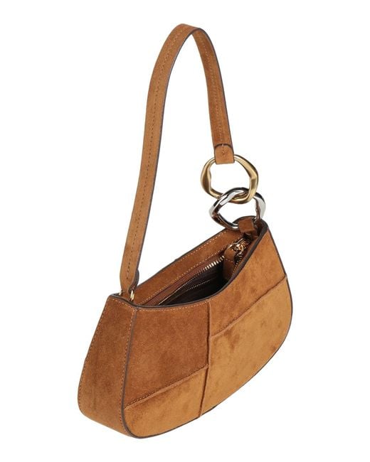 Staud Brown Camel Handbag Leather