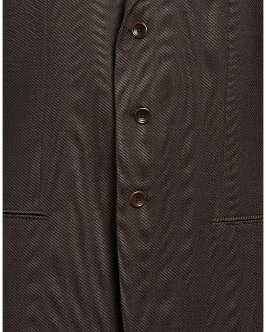 Armani Collezioni Black Blazer Virgin Wool, Elastane for men