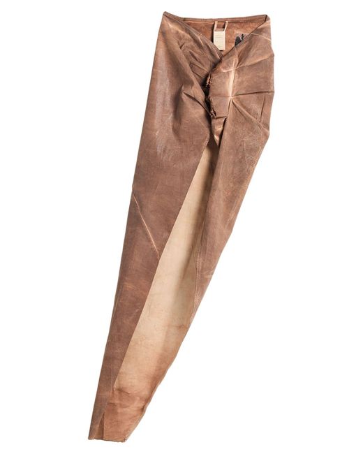 Rick Owens Brown Jeansrock