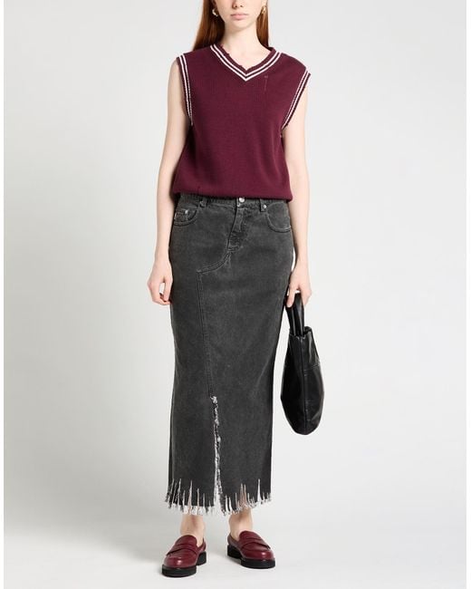Marni Gray Denim Skirt