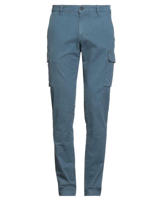 Mason's Blue Pants Cotton, Elastane for men