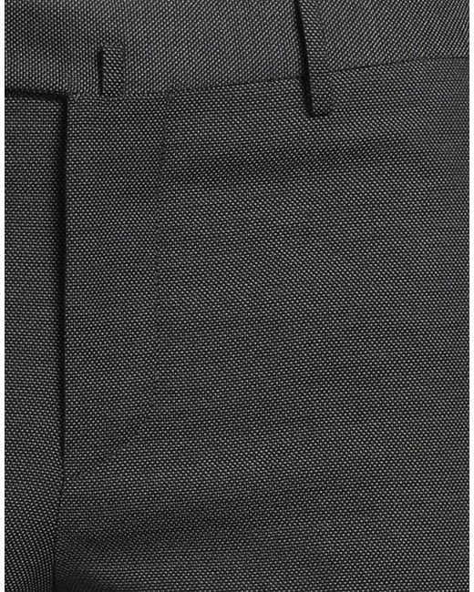 PT Torino Gray Pants Cotton, Virgin Wool, Polyester, Elastane for men