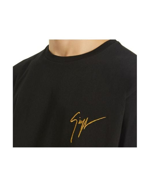 Camiseta Giuseppe Zanotti de hombre de color Black