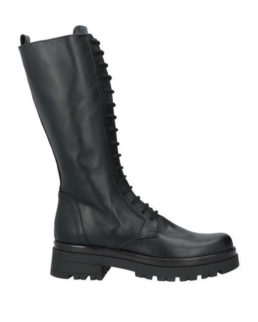 Exton Black Boot Leather