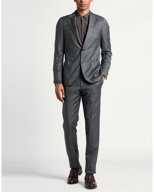 Lardini Gray Suit Virgin Wool for men