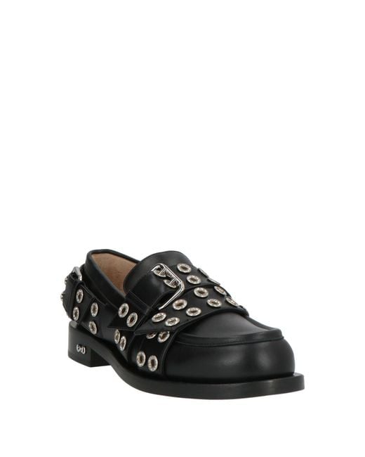 Mach & Mach Black Loafers Leather