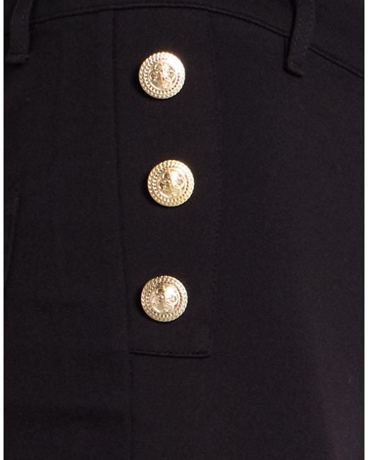 Guess Black Pants Viscose, Polyamide, Elastane