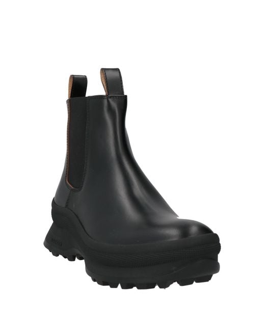 Jil Sander Black Ankle Boots Leather for men