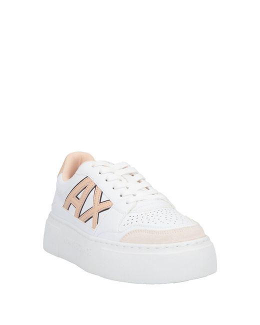 ARMANI EXCHANGE White Sneakers Leather