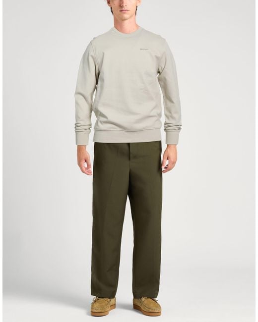 Belstaff White Cream Sweatshirt Cotton, Elastane for men