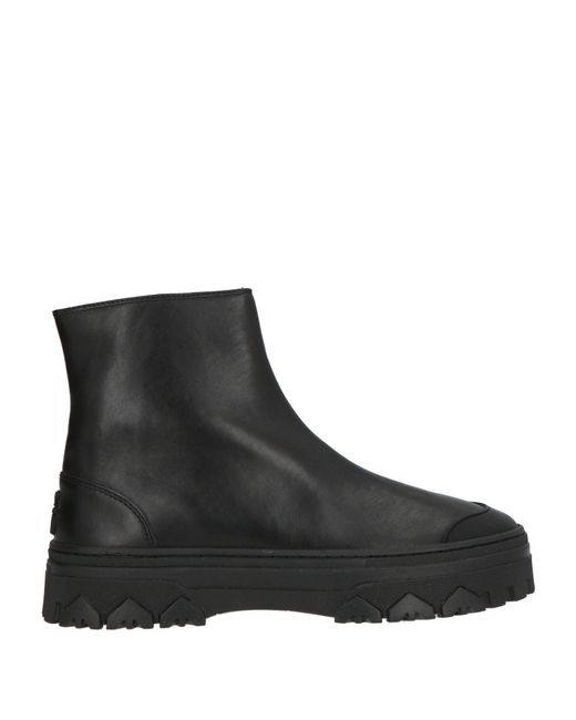 Patrizia Pepe Black Ankle Boots Leather