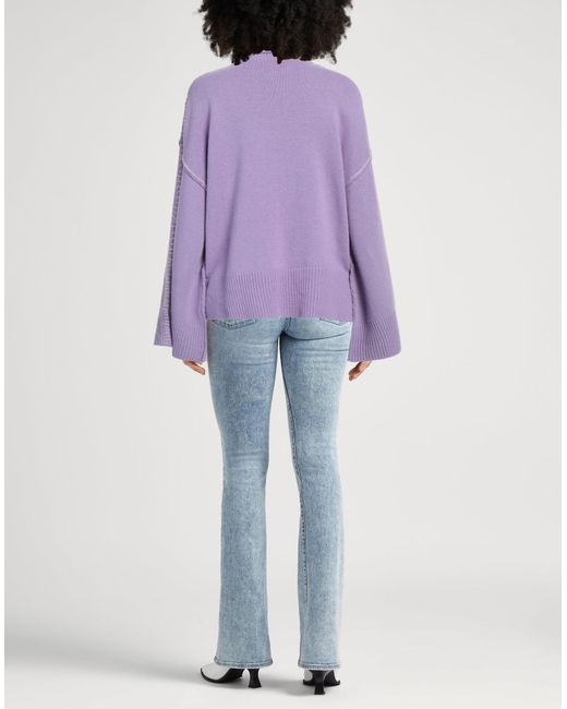 Marni Purple Rollkragenpullover