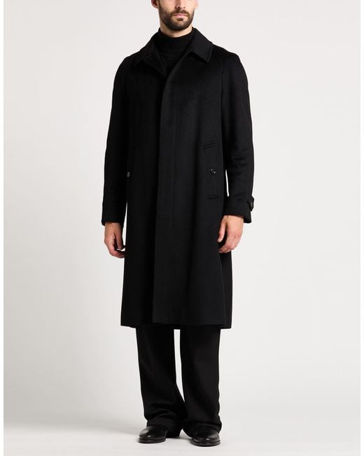 Lardini Black Coat Cashmere for men