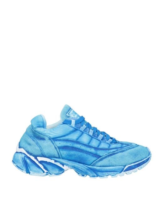 MM6 by Maison Margiela Blue Nylon Runner Sneakers for men