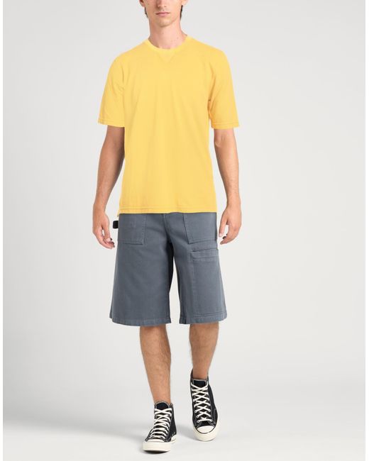 Alpha Studio Yellow T-Shirt Cotton for men