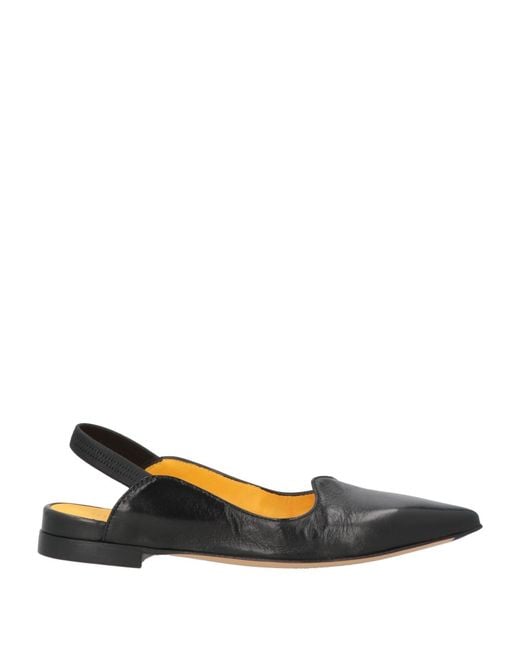 Mara Bini Blue Ballet Flats Leather