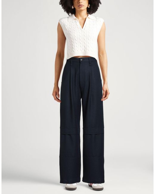AMI Blue Pants Wool