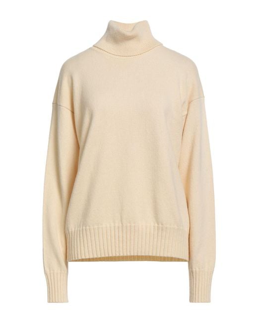 Jil Sander Natural Turtleneck Cashmere