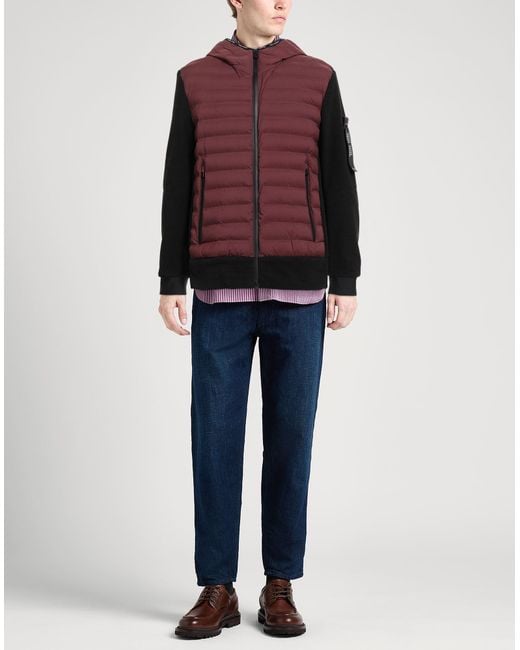 Peuterey Brown Puffer Polyamide, Elastane, Polyester for men
