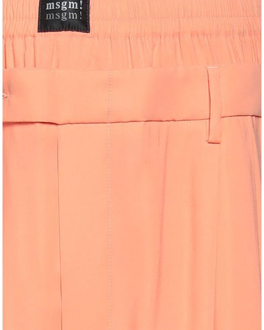 MSGM Orange Trouser for men