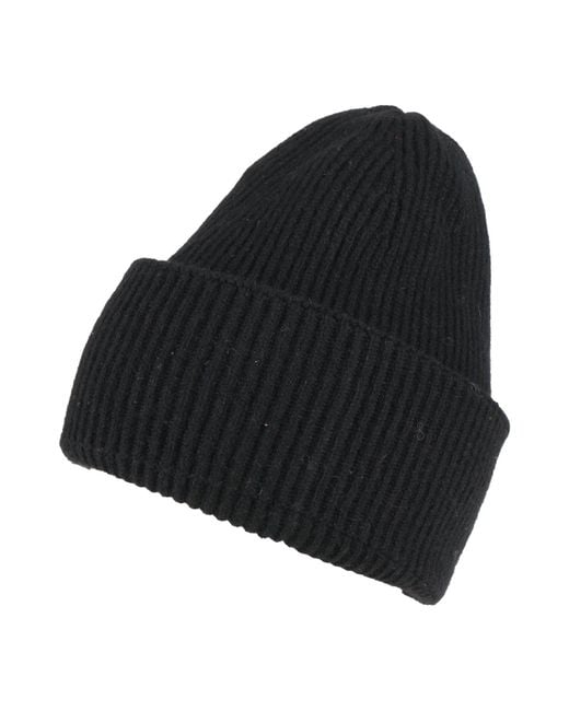 Amaranto Black Hat Wool, Elastane for men