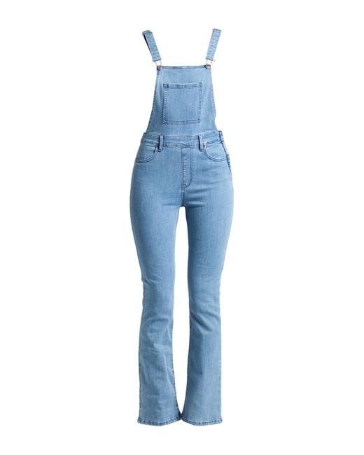 Guess Blue Overalls Cotton, Polyester, Elastane