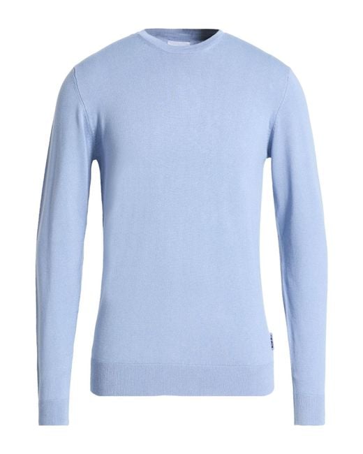 Berna Blue Sweater Viscose, Polyamide for men