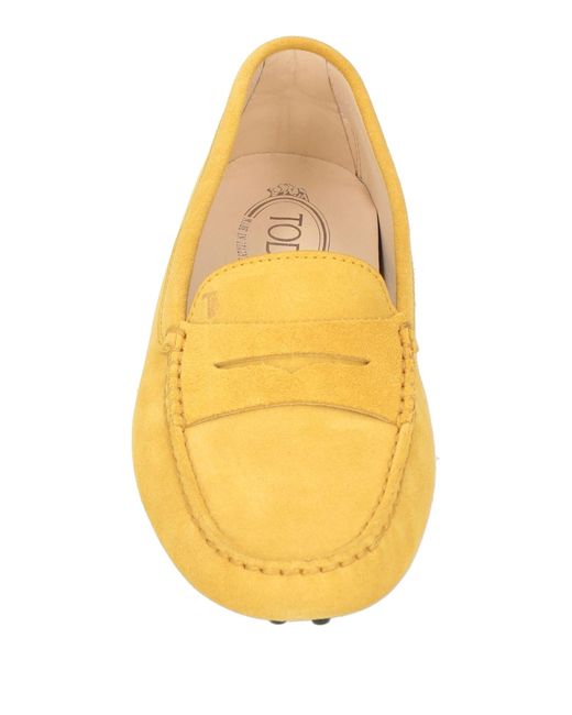 Tod's Yellow Loafers