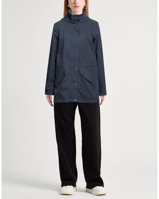 Aigle Blue Overcoat & Trench Coat