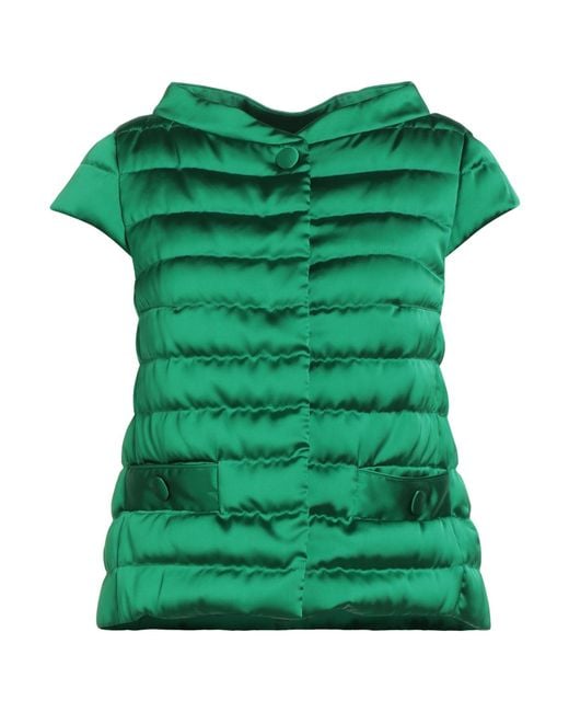 Herno Green Puffer Polyester, Cotton