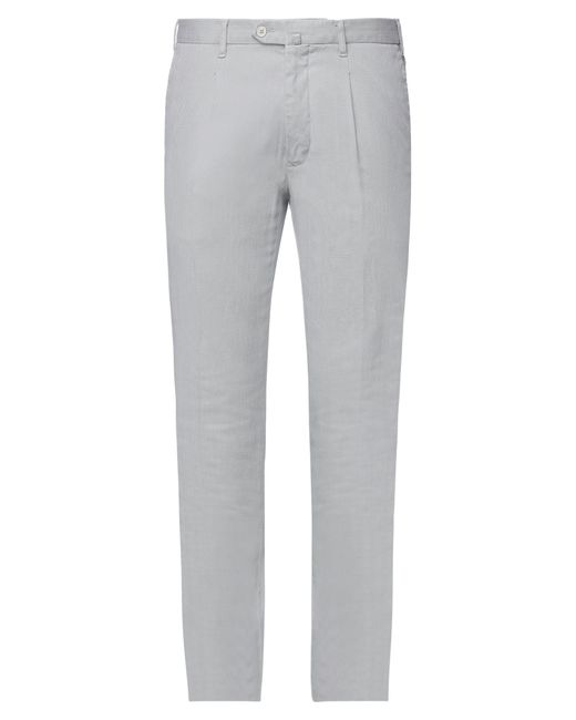 L.b.m. 1911 Gray Light Pants Cotton, Polyester, Elastane for men