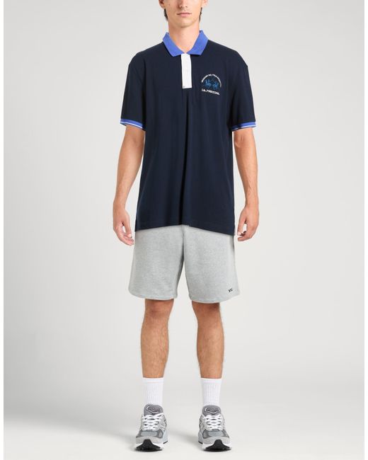 La Martina Blue Polo Shirt for men