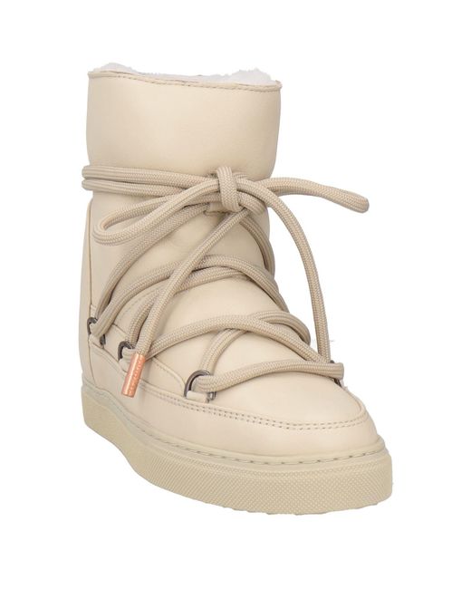 Inuikii Natural Ivory Ankle Boots Leather