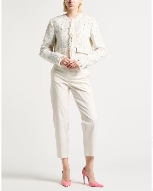 MSGM White Jacket Cotton, Polyester, Polyamide