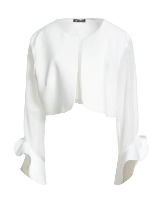 Camilla White Jacket Polyester, Elastane
