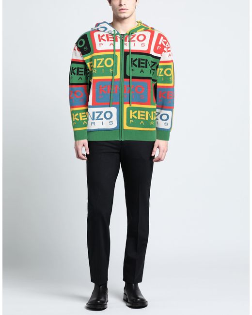 KENZO Green Cardigan for men