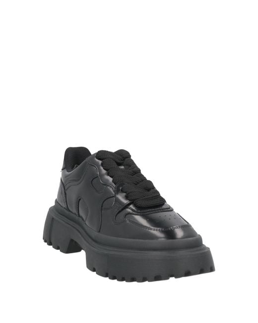 Hogan Black Sneakers Leather