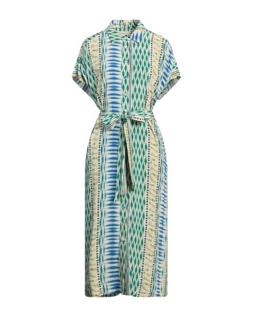 Suncoo Blue Midi-Kleid