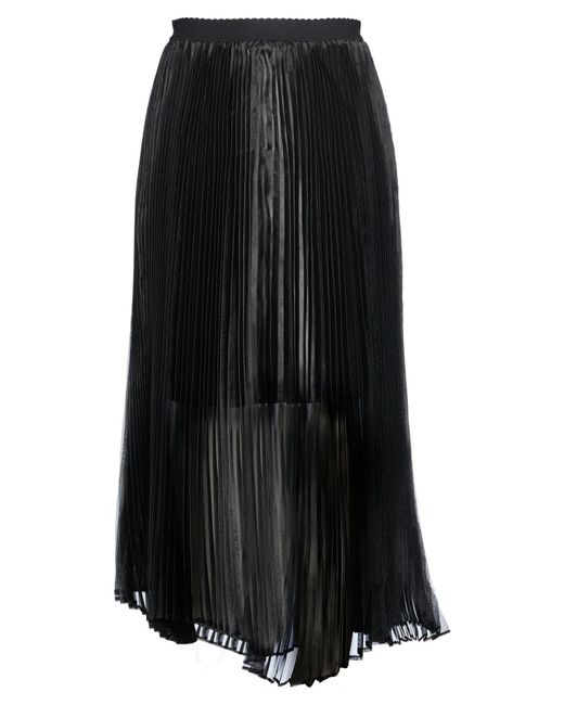 MEIMEIJ Black Midi Skirt Polyester