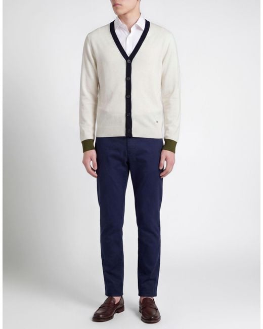 Manuel Ritz White Cardigan Wool, Acrylic for men