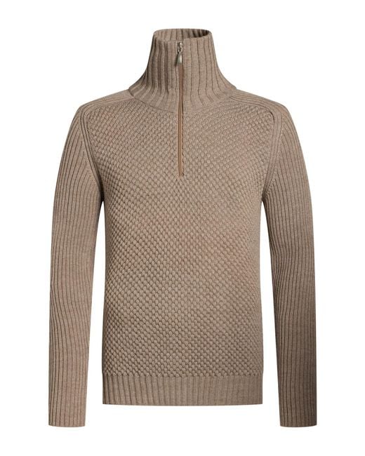 PHILOTINTO Brown Sweater Merino Wool, Acrylic for men